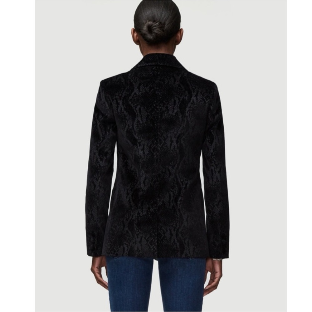 Frame Velvet Python Blazer Size 4 - Picture 4 of 16